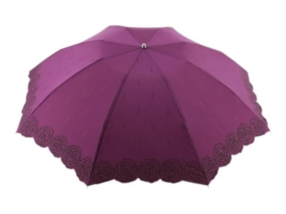 7537 - Yves Saint Laurent Vintage YSL Umbrella Purple